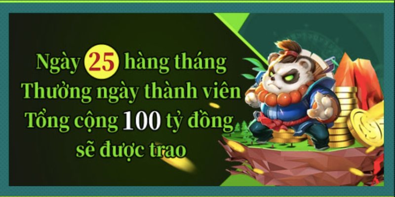 Khuyến mãi 69VN hấp dẫn vào ngày 25 hàng tháng