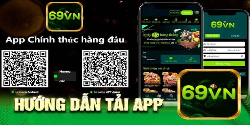 Hướng dẫn thao tác tải app 69VN về điện thoại nhanh chóng